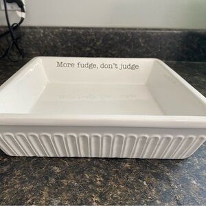 Mudpie White Ceramic Baking Dish